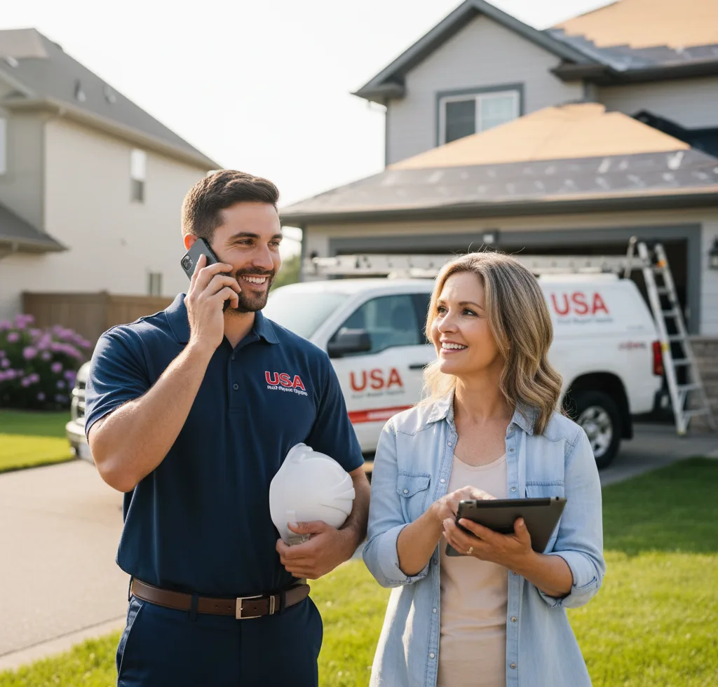 USA Roof Repair Experts customer support in Sanders